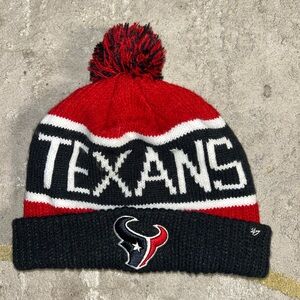 '47 Texans Red and Black Knit Hat